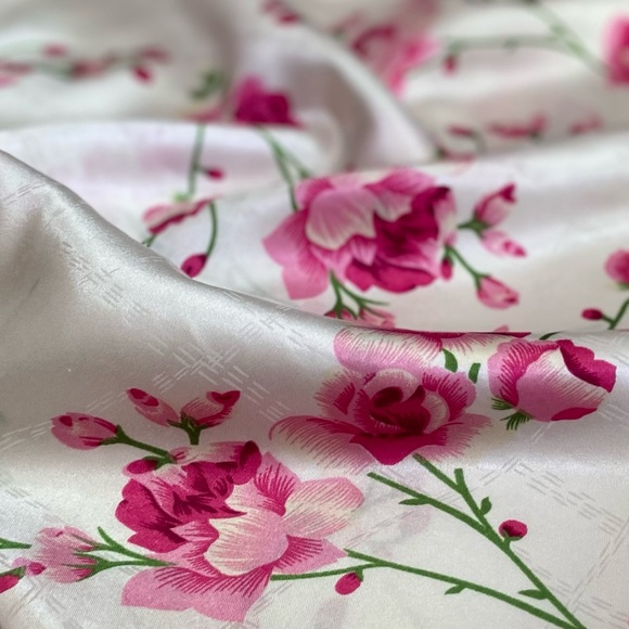 🌸 Santé Classics, Vintage Trellis of Climbing Roses Chemise - Picture 11 of 16